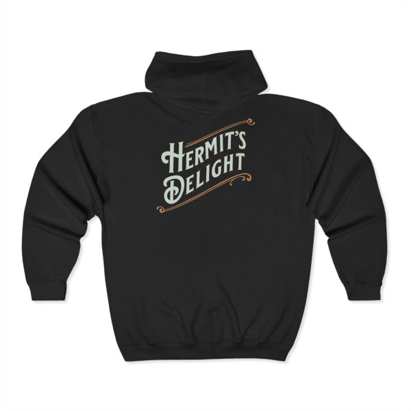 cherry ztripez (heavy blend™ full zip) hooded sweatshirt black