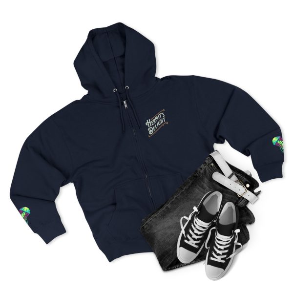 be like water zip hoodie navy
