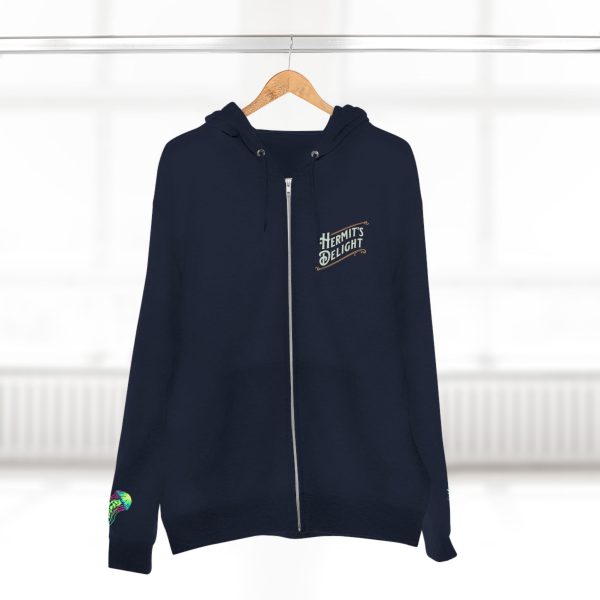 be like water zip hoodie navy