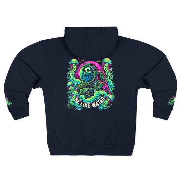 be like water zip hoodie navy