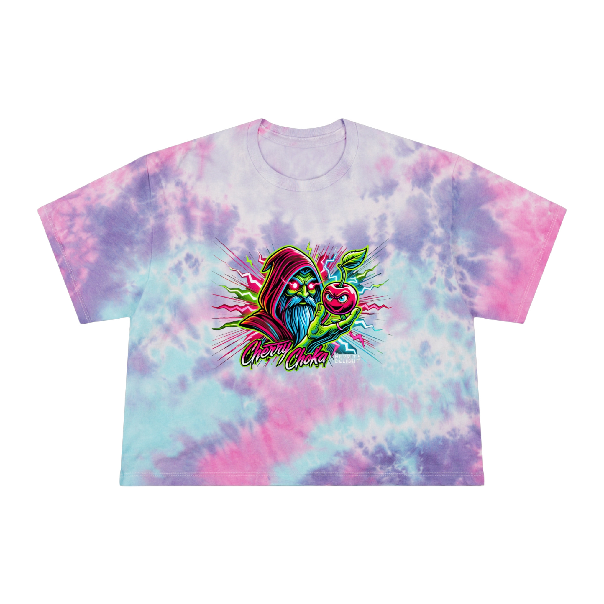 women's tie dye crop tee